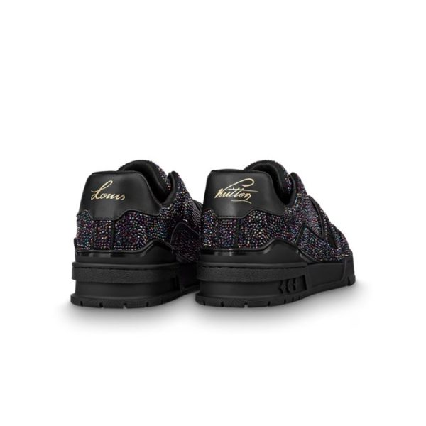 Louis Vuitton Trainer Black Multicolor Rhinestone - Image 9