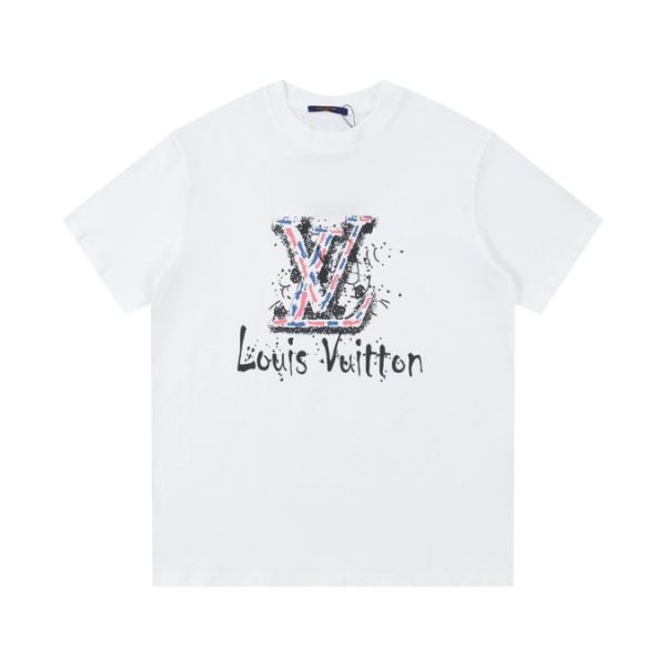 d101327_22681-1.jpg T-Shirt Louis Vuitton LV Paint-Splatter White - Image 1