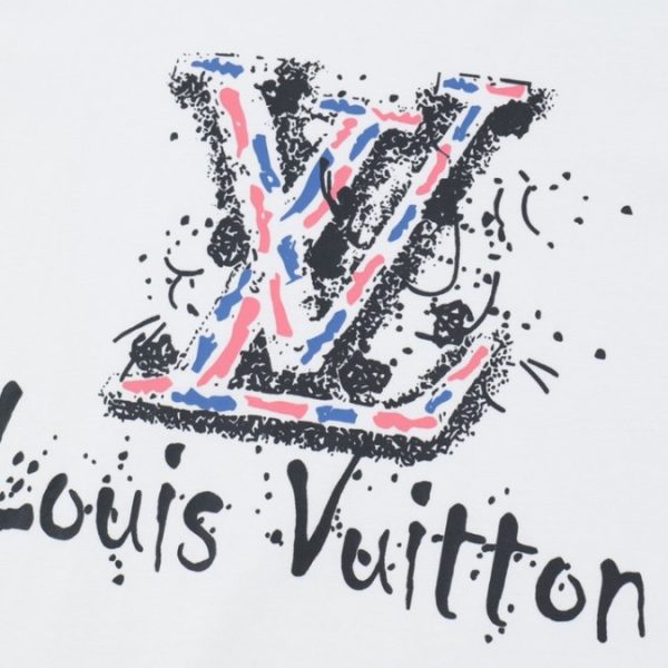 T-Shirt Louis Vuitton LV Paint-Splatter White - Image 3