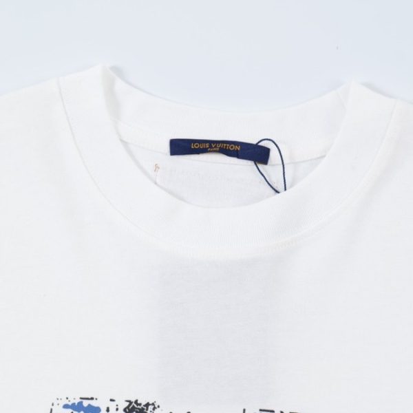 T-Shirt Louis Vuitton LV Paint-Splatter White - Image 5