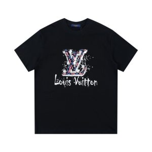 T-Shirt Louis Vuitton LV Paint-Splatter Black