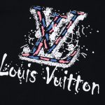 T-Shirt Louis Vuitton LV Paint-Splatter Black - Image 3
