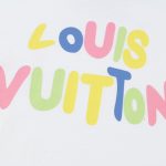 T-Shirt Louis Vuitton LV Multicolor Logo White - Image 4