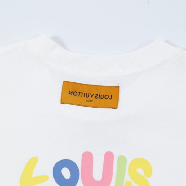 T-Shirt Louis Vuitton LV Multicolor Logo White - Image 5