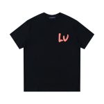 T-Shirt Louis Vuitton LV Multicolor Logo Black