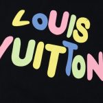 T-Shirt Louis Vuitton LV Multicolor Logo Black - Image 5