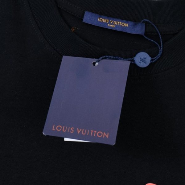 T-Shirt Louis Vuitton LV Multicolor Logo Black - Image 6