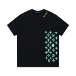 T-Shirt Louis Vuitton LV Monogram Print Black