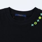 T-Shirt Louis Vuitton LV Monogram Print Black - Image 3