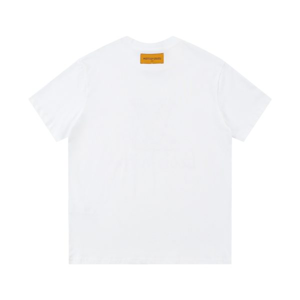 T-Shirt Louis Vuitton LV Monogram Print White - Image 2