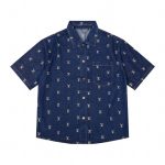 Denim Shirt Louis Vuitton LV Monogram Blue
