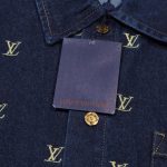 Denim Shirt Louis Vuitton LV Monogram Blue - Image 4