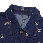 Denim Shirt Louis Vuitton LV Monogram Blue - Image 5