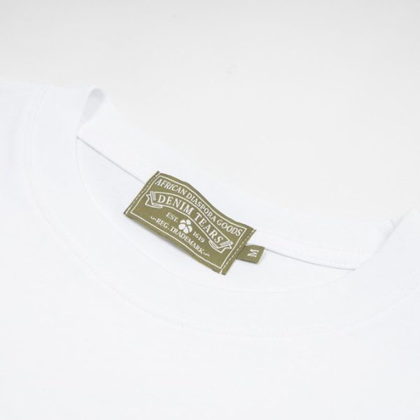 T-Shirt Denim Tears DT Monogram White - Image 5