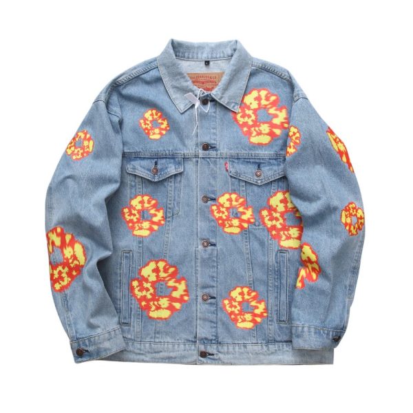 d101567_7458-1.jpg Jacket Denim Tears x Levi’s Floral Print Blue - Image 1