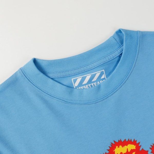 T-shirt Denim Tears x Offset Set It Off Blue #3 - Image 5