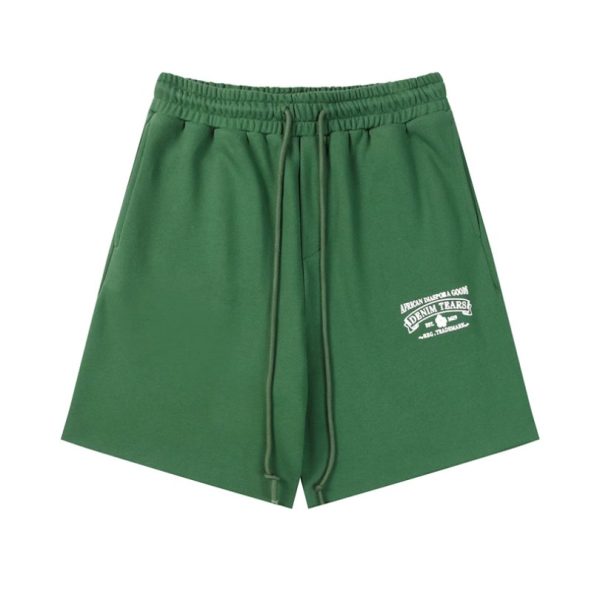 d101884_15686-1.jpg Shorts Denim Tears African Diaspora Logo Green - Image 1