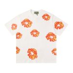 T-Shirt Denim Tears Floral Print White