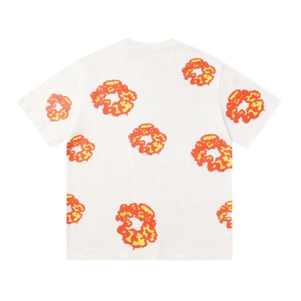 T-Shirt Denim Tears Floral Print White - Image 2