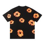 T-Shirt Denim Tears Floral Print Black - Image 2