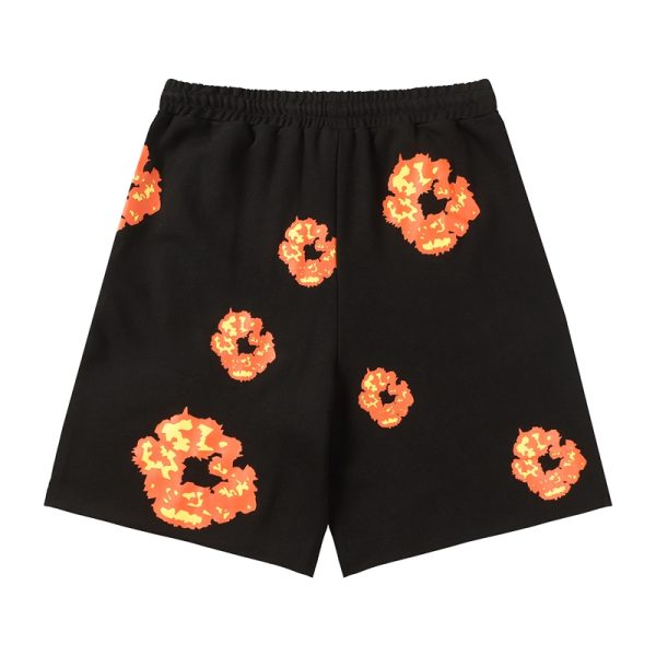 Shorts Denim Tears Floral Print Black - Image 2