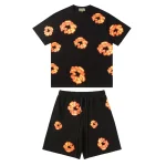 Set Denim Tears Floral Print Black