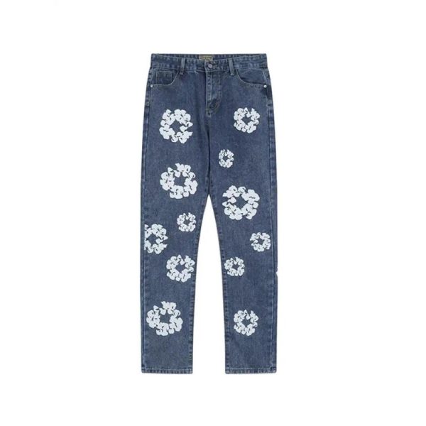 d102204_9560-1.jpg Jeans Denim Tears Floral Print Blue - Image 1