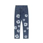 Jeans Denim Tears Floral Print Blue - Image 2