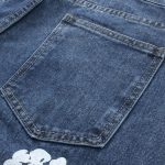 Jeans Denim Tears Floral Print Blue - Image 8