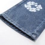 Jeans Denim Tears Floral Print Blue - Image 9