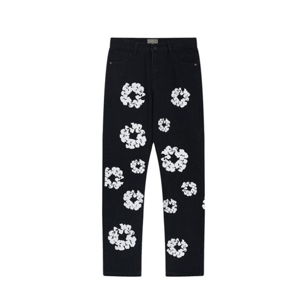 d102236_9550-1.jpg Jeans Denim Tears Floral Print Black - Image 1