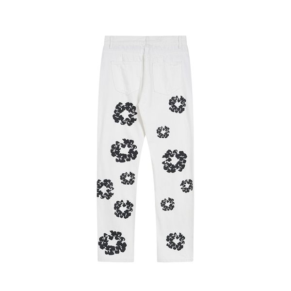 Jeans Denim Tears Floral Print White - Image 2