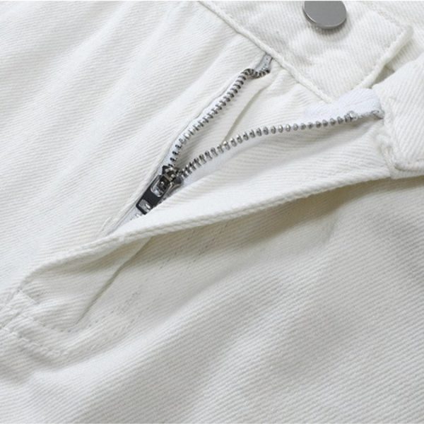 Jeans Denim Tears Floral Print White - Image 5