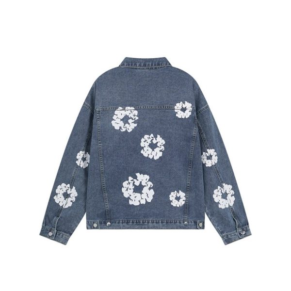 Denim Jacket Denim Tears Floral Print Blue - Image 2