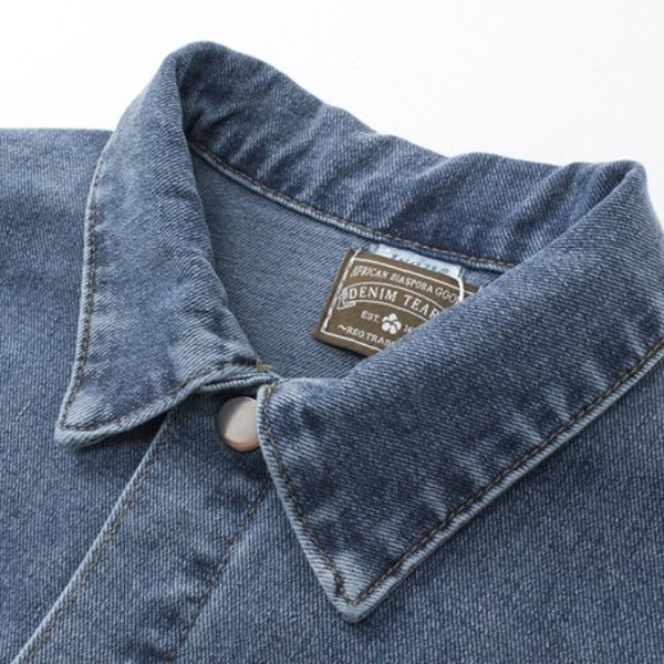 Denim Jacket Denim Tears Floral Print Blue - Image 3