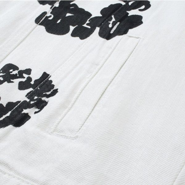 Denim Jacket Denim Tears Floral Print White - Image 5