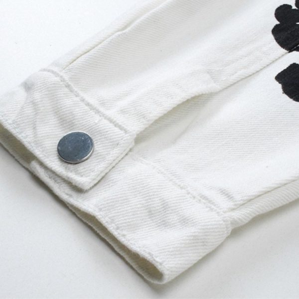 Denim Jacket Denim Tears Floral Print White - Image 7