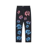 Jeans Denim Tears Multicolor Print Black