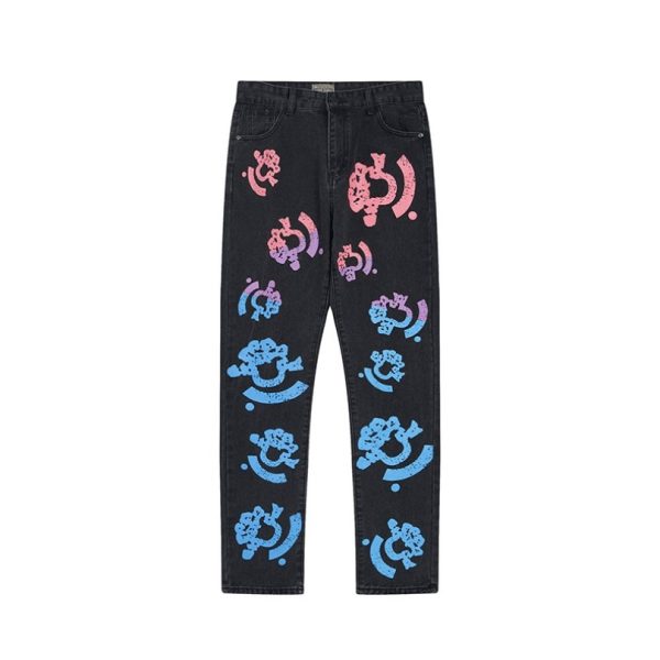 d102396_9580-1.jpg Jeans Denim Tears Multicolor Print Black - Image 1