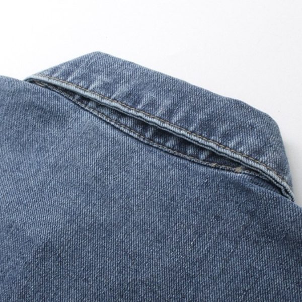 Denim Tears Flower Print Jacket Blue - Image 4