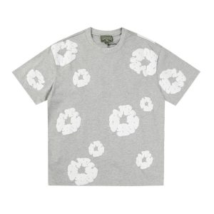 T-shirt Denim Tears White Clouds Grey