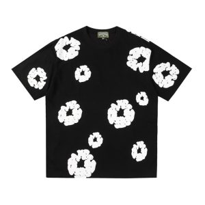T-shirt Denim Tears White Clouds Black