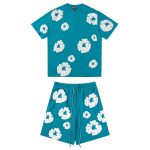 Set Denim Tears White Clouds Teal Green