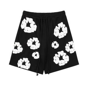 Shorts Denim Tears White Clouds Black