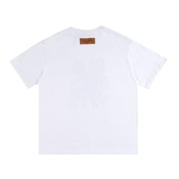 T-shirt Louis Vuitton Multicolor Monogram Drip White - Image 2