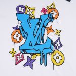 T-shirt Louis Vuitton Multicolor Monogram Drip White - Image 3