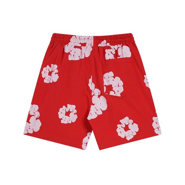 Shorts Denim Tears Circle Clouds Red - Image 2