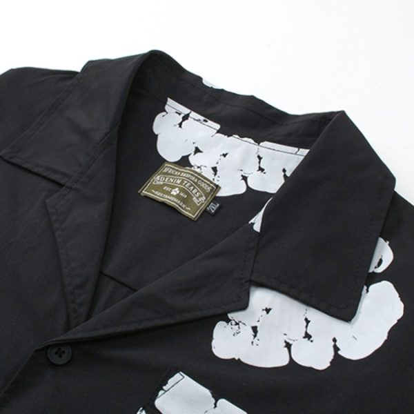 Shirt Denim Tears Circle Clouds Black - Image 6