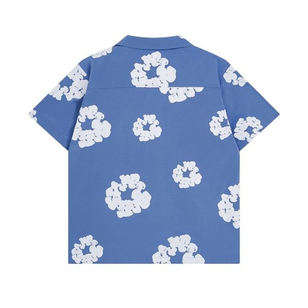 Shirt Denim Tears Circle Clouds Blue - Image 2
