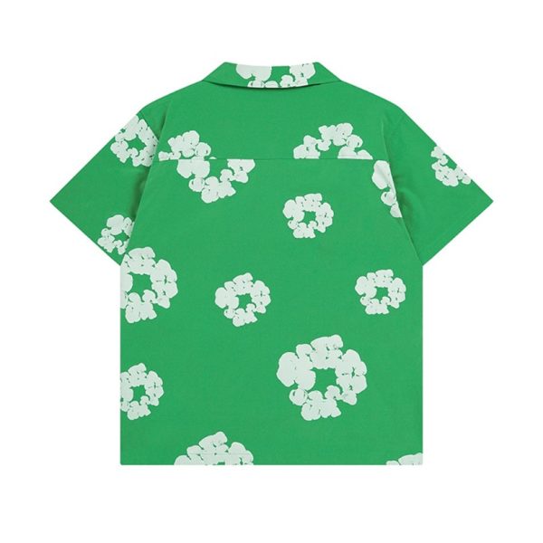 Shirt Denim Tears Circle Clouds Green - Image 2